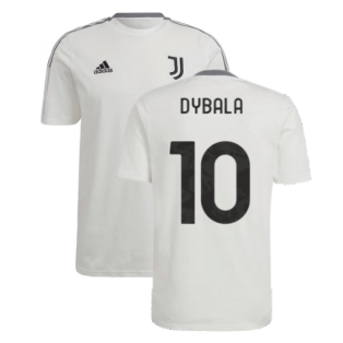 2021-2022 Juventus Training Tee (White) (DYBALA 10)
