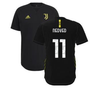 2021-2022 Juventus Travel Tee (Black) (NEDVED 11)