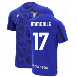 2021-2022 Lazio Pre-Match Training Shirt (Blue) (IMMOBILE 17)
