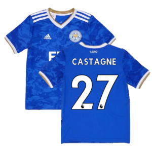 2021-2022 Leicester City Home Shirt (Kids) (CASTAGNE 27)