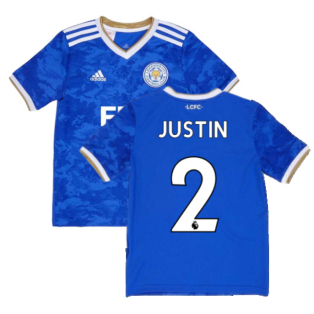 2021-2022 Leicester City Home Shirt (Kids) (JUSTIN 2)