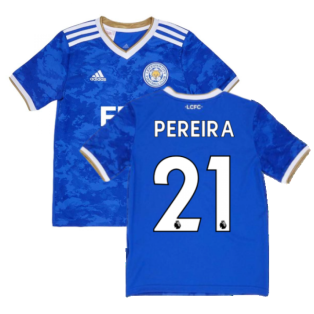2021-2022 Leicester City Home Shirt (Kids) (PEREIRA 21)