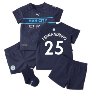 2021-2022 Man City 3rd Baby Kit (FERNANDINHO 25)