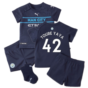 2021-2022 Man City 3rd Baby Kit (TOURE YAYA 42)