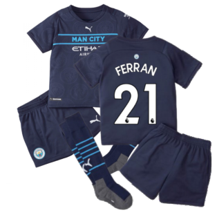 2021-2022 Man City 3rd Mini Kit (FERRAN 21)