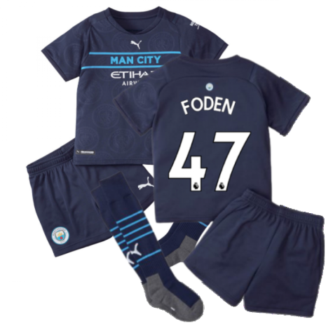 2021-2022 Man City 3rd Mini Kit (FODEN 47)