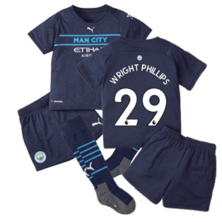 2021-2022 Man City 3rd Mini Kit (WRIGHT PHILLIPS 29)