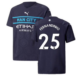 2021-2022 Man City 3rd Shirt (Kids) (FERNANDINHO 25)