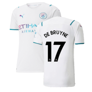 2021-2022 Man City Authentic Away Shirt (DE BRUYNE 17)