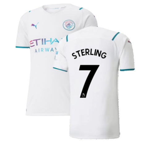 2021-2022 Man City Authentic Away Shirt (STERLING 7)