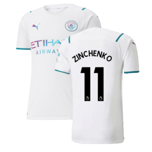 2021-2022 Man City Authentic Away Shirt (ZINCHENKO 11)