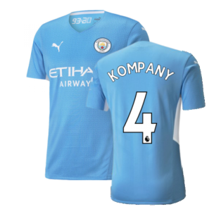 2021-2022 Man City Authentic Home Shirt (KOMPANY 4)