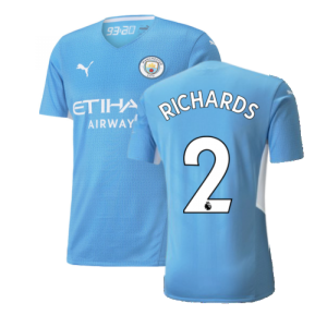 2021-2022 Man City Authentic Home Shirt (RICHARDS 2)