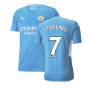 2021-2022 Man City Authentic Home Shirt (STERLING 7)