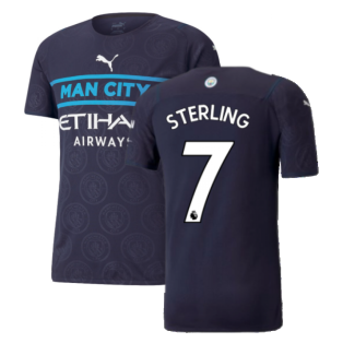 2021-2022 Man City Authentic Third Shirt (STERLING 7)