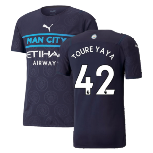 2021-2022 Man City Authentic Third Shirt (TOURE YAYA 42)
