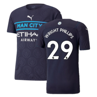 2021-2022 Man City Authentic Third Shirt (WRIGHT PHILLIPS 29)