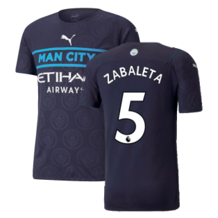 2021-2022 Man City Authentic Third Shirt (ZABALETA 5)