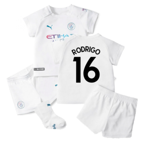 2021-2022 Man City Away Baby Kit (RODRIGO 16)