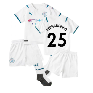 2021-2022 Man City Away Mini Kit (FERNANDINHO 25)