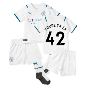 2021-2022 Man City Away Mini Kit (TOURE YAYA 42)