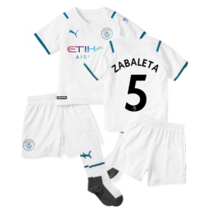 2021-2022 Man City Away Mini Kit (ZABALETA 5)
