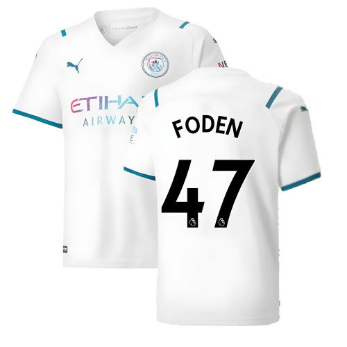 2021-2022 Man City Away Shirt (Kids) (FODEN 47)