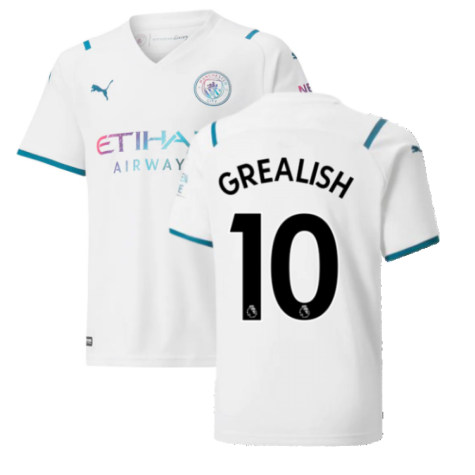 2021-2022 Man City Away Shirt (Kids) (GREALISH 10)