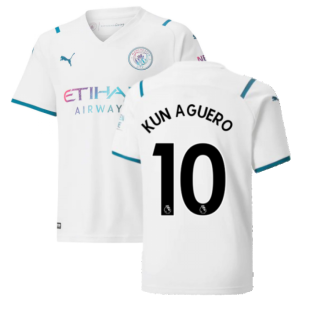 2021-2022 Man City Away Shirt (Kids) (KUN AGUERO 10)