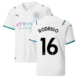 2021-2022 Man City Away Shirt (Kids) (RODRIGO 16)