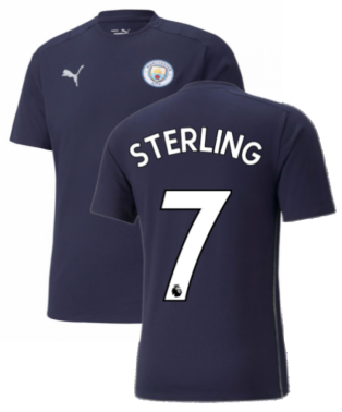 2021-2022 Man City Casuals Tee (Peacot) (STERLING 7)