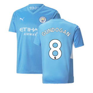 2021-2022 Man City Home Shirt (Kids) (GUNDOGAN 8)