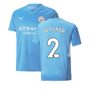 2021-2022 Man City Home Shirt (Kids) (WALKER 2)