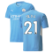 2021-2022 Man City Home Shirt (SILVA 21)