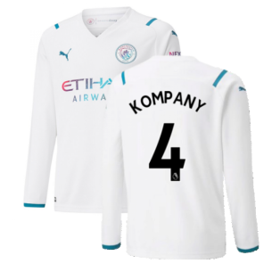 2021-2022 Man City Long Sleeve Away Shirt (Kids) (KOMPANY 4)