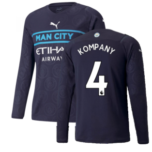 2021-2022 Man City Long Sleeve Third Shirt (KOMPANY 4)