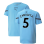 2021-2022 Man City Pre Match Jersey (Light Blue) (ZABALETA 5)