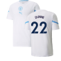 2021-2022 Man City Pre Match Jersey (White) (DUNNE 22)