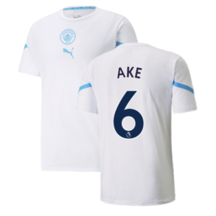2021-2022 Man City Pre Match Jersey (White) - Kids (AKE 6)