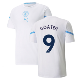 2021-2022 Man City Pre Match Jersey (White) - Kids (GOATER 9)