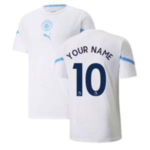 2021-2022 Man City Pre Match Jersey (White) - Kids