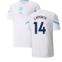 2021-2022 Man City Pre Match Jersey (White) (LAPORTE 14)