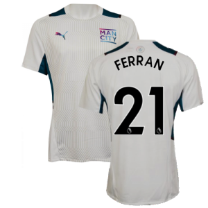 2021-2022 Man City PRO Training Jersey (White) (FERRAN 21)