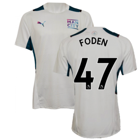 2021-2022 Man City PRO Training Jersey (White) (FODEN 47)