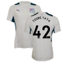 2021-2022 Man City PRO Training Jersey (White) (TOURE YAYA 42)