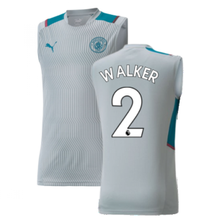 2021-2022 Man City Sleeveless Shirt (Quarry) (WALKER 2)