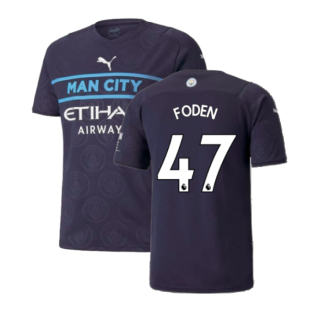 2021-2022 Man City Third Player Issue Shirt (FODEN 47)