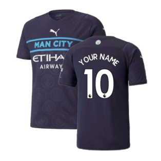 2021-2022 Man City Third Player Issue Shirt (Your Name)