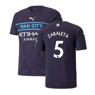 2021-2022 Man City Third Player Issue Shirt (ZABALETA 5)