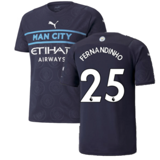2021-2022 Man City Third Shirt (FERNANDINHO 25)